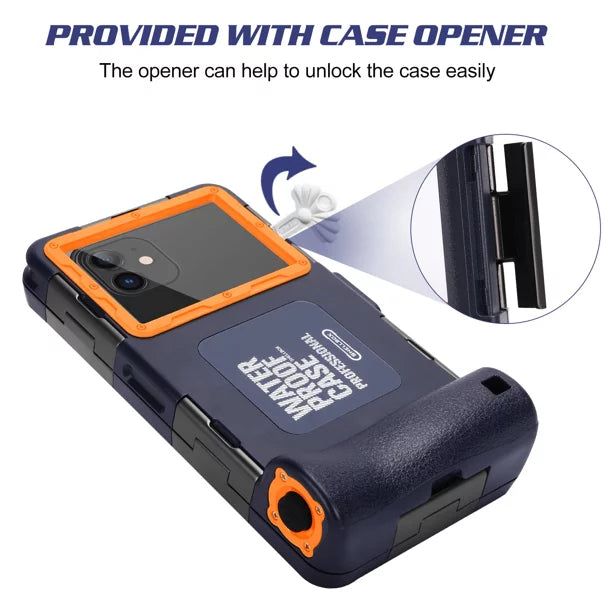 UrbanX Professional [15m/50ft] Swimming Diving Surfing Snorkeling Photo Video Fluid Protective Case Fluid Housing for Micromax Bolt Selfie Q424 And all Phones Up to 6.9 Inch LCD with Lanyard