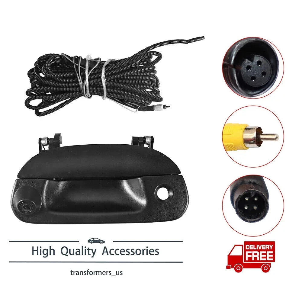 JLLOM Rear-View Reversing Camera Kit for Ford F150 F250 97-07, Clear Image with NTSC/PAL Option, 28 ft Long Extension Harness
