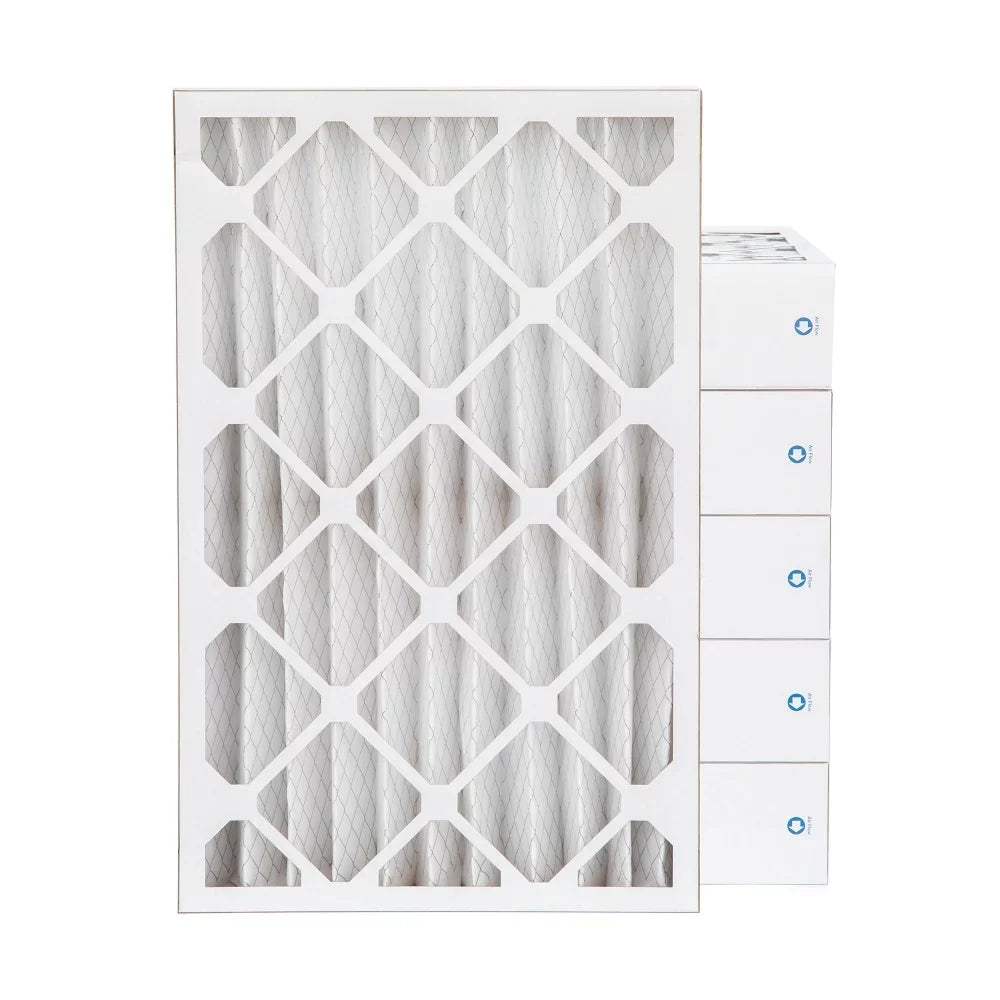 12x24x4 MERV 11 ( MPR 1000, FPR 7-8 ) Pleated 4" Air Filters for AC and Furnace. Case of 6. Exact Size: 11-3/8 x 23-3/8 x 3-3/4