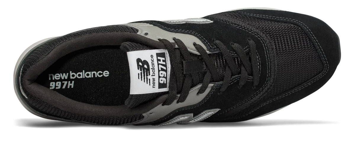 New Balance Men's 997H V1 Classic Sneaker, Black/Silver, 10.5