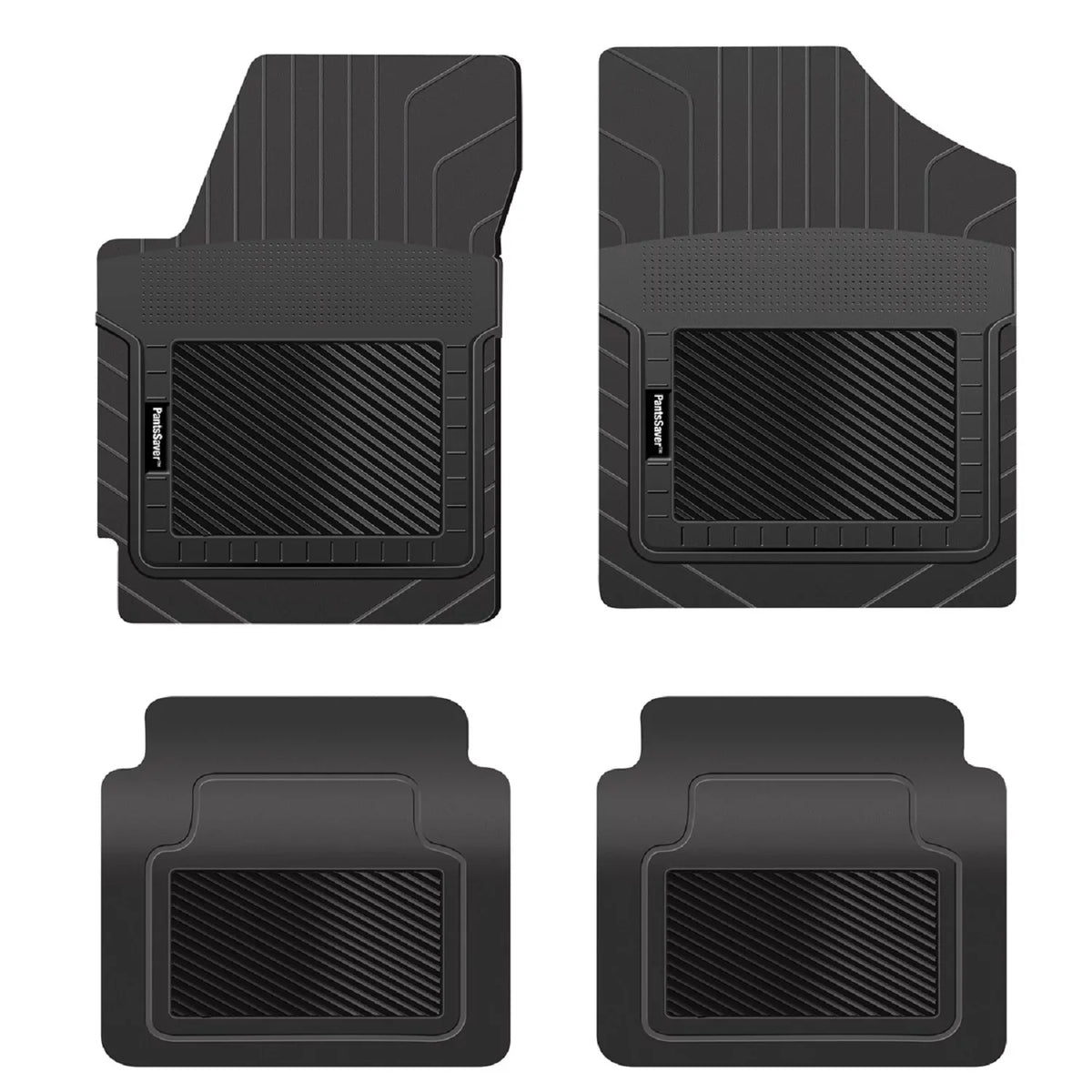 PantsSaver Custom Fit Floor Mats for Genesis GV70 SUV 2022-2023 All Weather Protection -4 Piece Set (Black)
