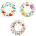 DDI 2364906 20 in. Inflated Swim Rings, Assorted Print - Case of 36