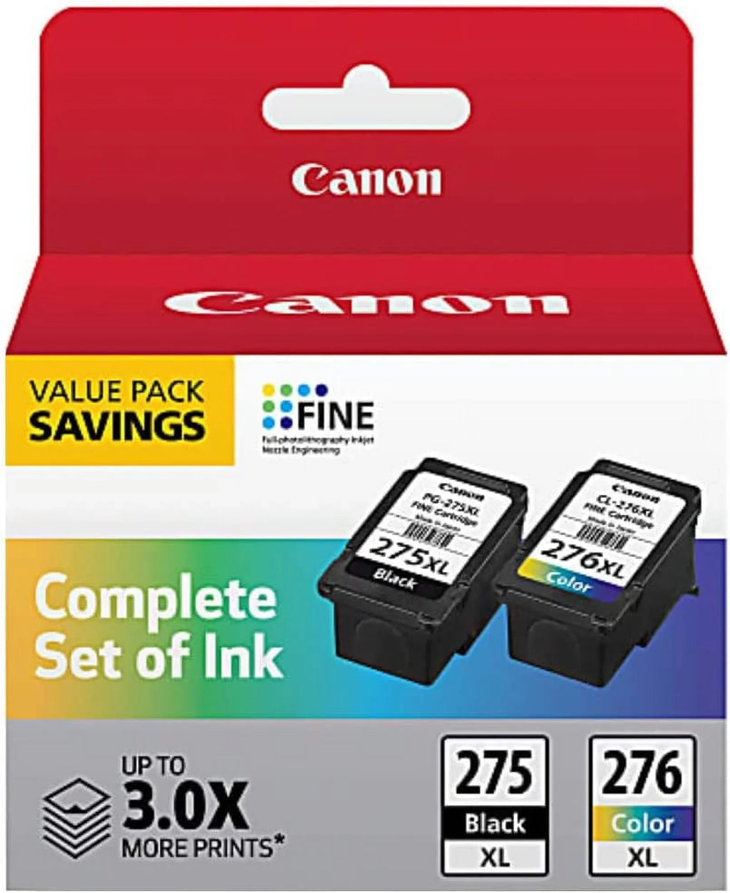 Multicolor Ink for Printer PG-275 XL / CL-276 XL Compatible to PIXMA TS3520, TS3522 and TR4720 Printers