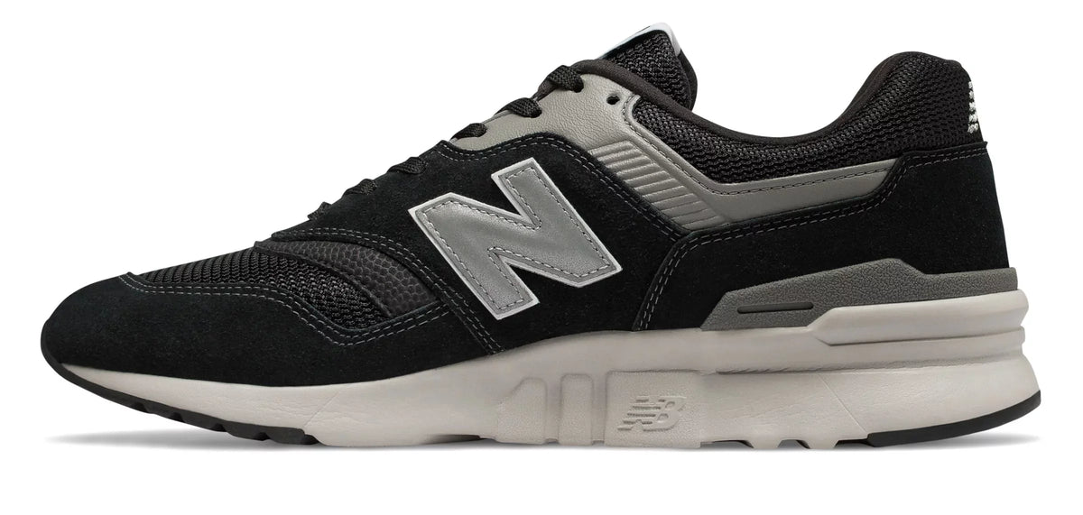 New Balance Men's 997H V1 Classic Sneaker, Black/Silver, 10.5