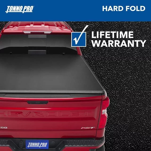 Tonno Pro Hard Fold, Hard Folding Truck Bed Tonneau Cover | HF-562 | Fits 2016 - 2023 Toyota Tacoma 6' 2" Bed (73.7")