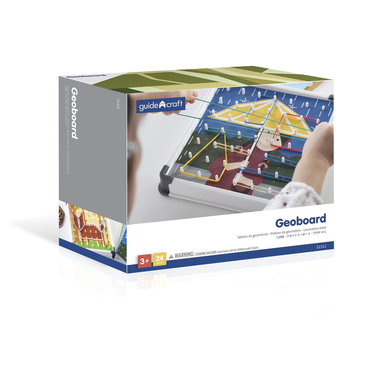 Guidecraft Geo Boards, Multicolour Skill & Action Set