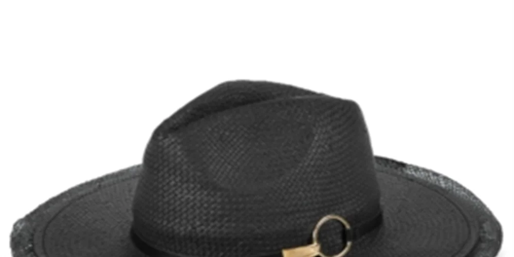 Vince Camuto Men's Ring Panama Hat Black Size Regular