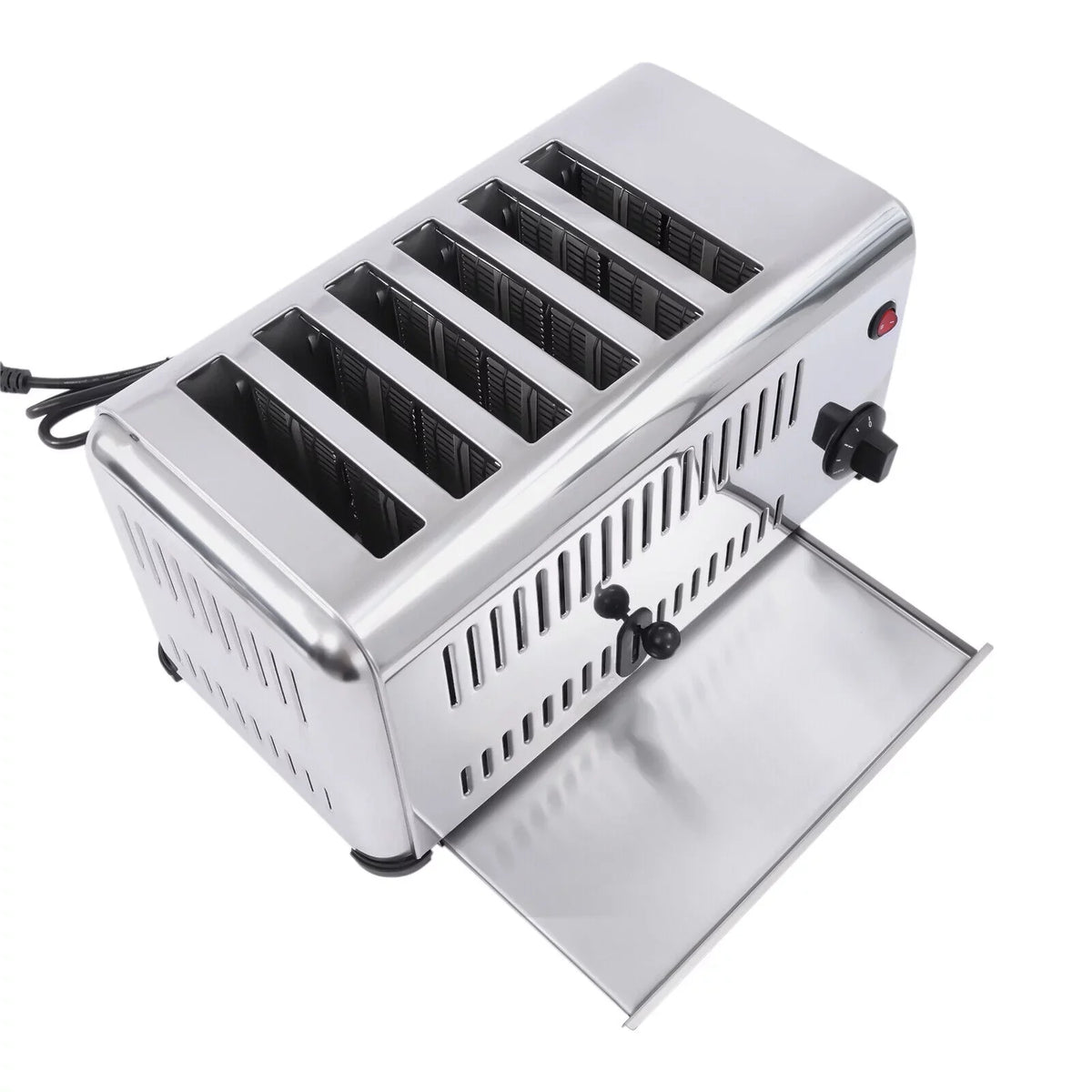 TFCFL Commercial 6-Slice Toaster 1680W Electric Bread Toaster Bagel Toaster Machine