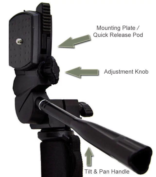 Professional Black 72" Monopod / Unipod (Quick Release) For VIXIA HF R800