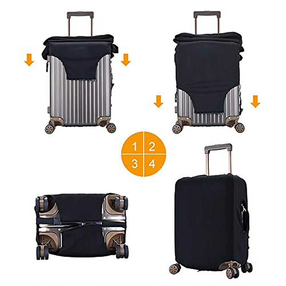 Kll Bees And Flower Luggage Cover Suitcase Cover Suitcase Protector-