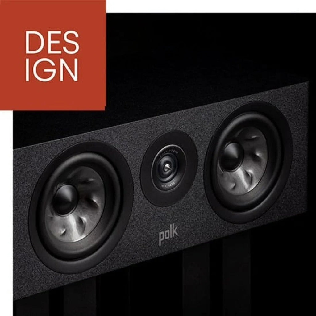 Polk Reserve R300 2-way Speaker, 200 W RMS, Black
