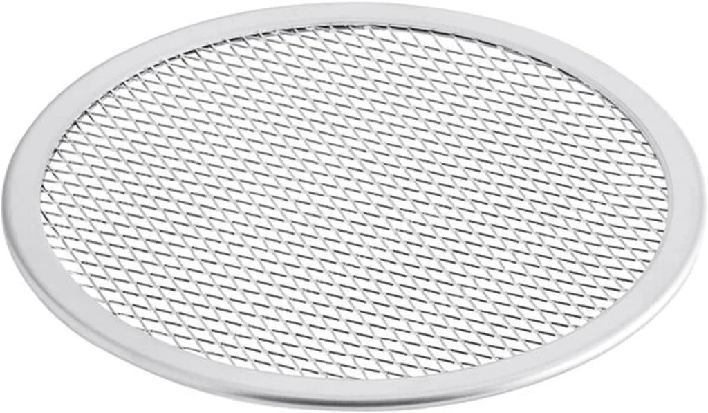 TrueCraftware- Set of 2 Aluminum 12” Pizza Baking Display Seamless Rim- Bakeware Pizza Display Round Pizza Pan Tray Round Baking Tray for Home Kitchen Pizzeria & Restaurants