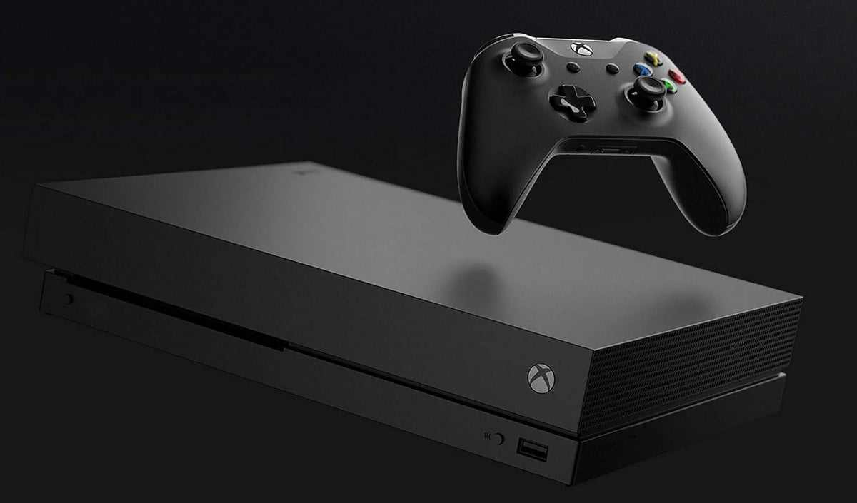 Pre-Owned Xbox One X 1TB Black Gaming Console With 2 Controller + G9 Earbuds With Microphone BOLT AXTION Bundle (Refurbished: Like New)
