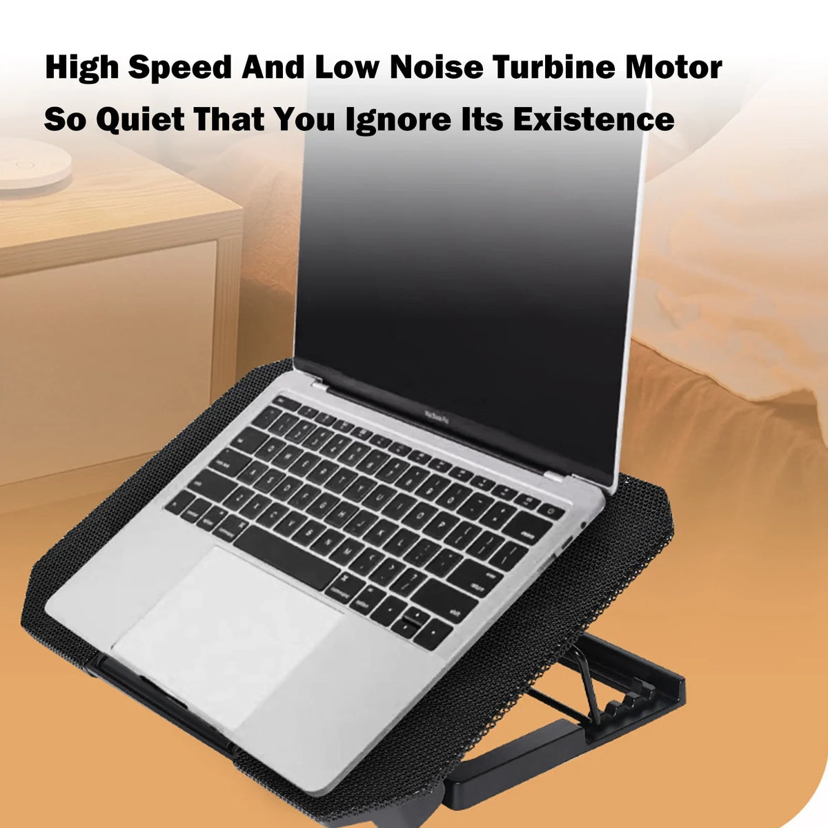 Htovila Mobile pc Cooling Fan, 10-15.6 Inch with Adjustable Fan Strength and 2 USB Ports