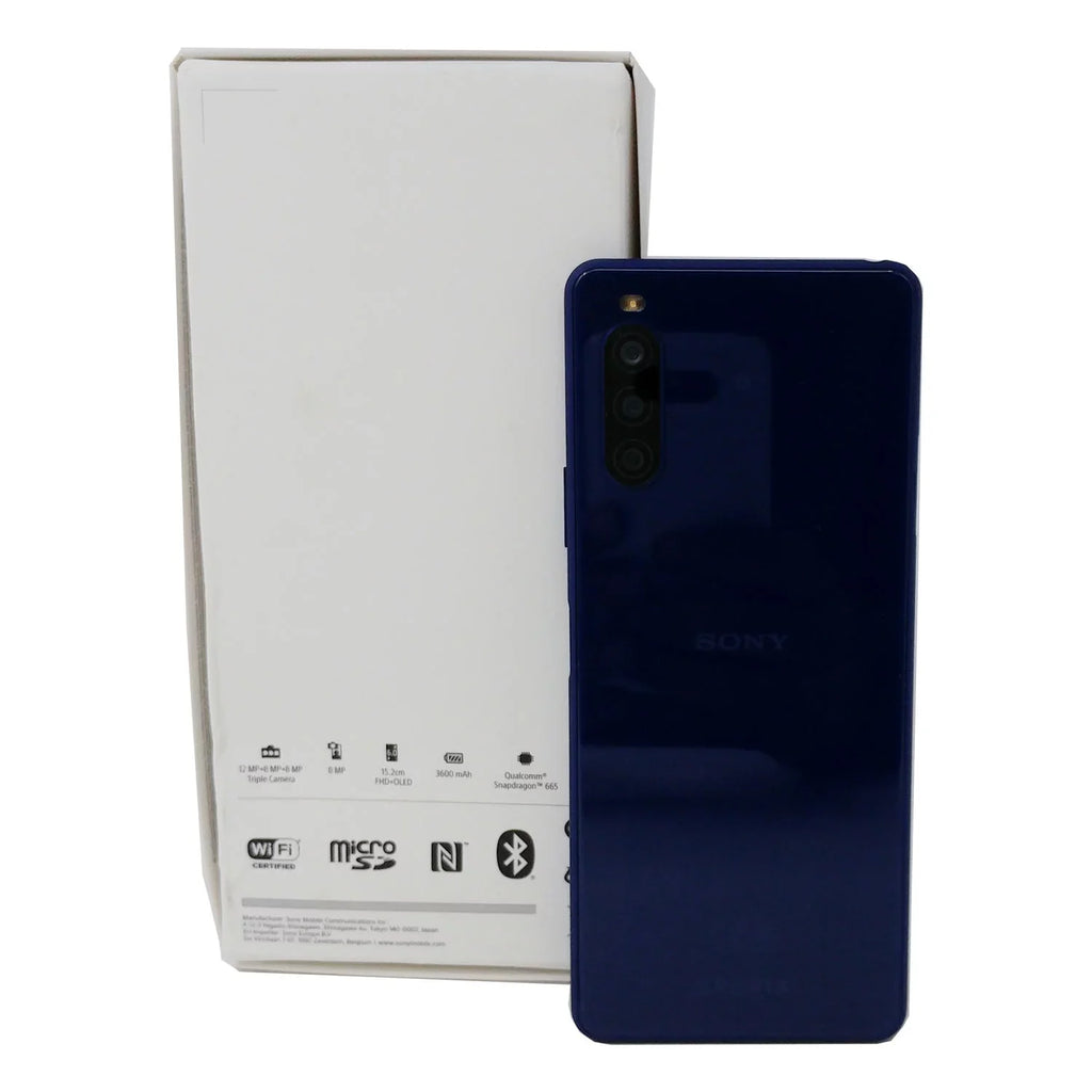 Open Box Xperia 10 II 128GB XQ-AU52 Dual SIM GSM Unlocked 4G Smartphone - Blue