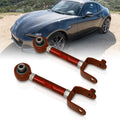 AJP Distributors Rear Upper Suspension Adjustable Camber Kit Control Arms UCA Set Red Compatible/Replacement For Mazda Miata MX-5 ND MX5 2016 2017 2018 2019 2020 2021 2022 2023 16 17 18 19 20 21 22 23