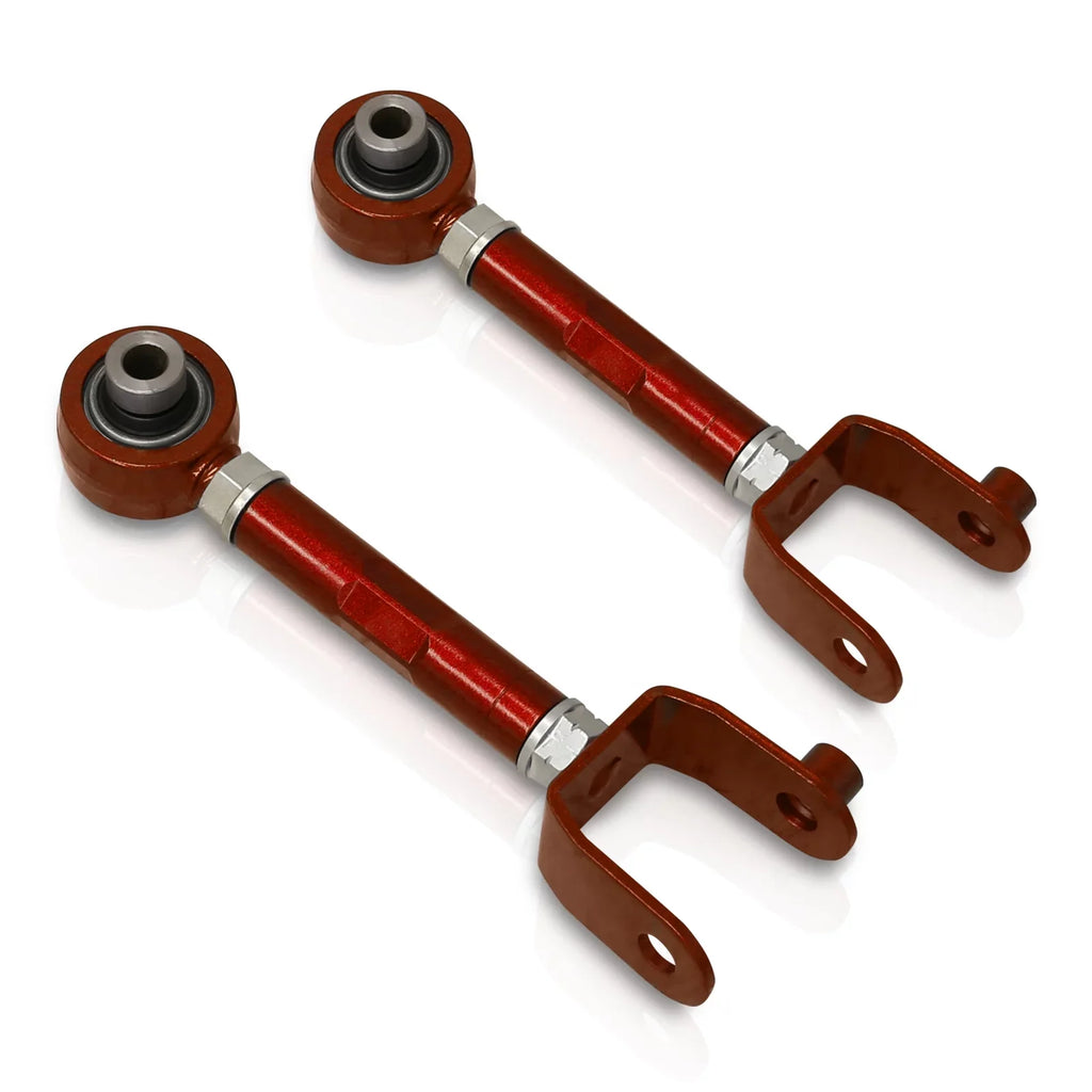 AJP Distributors Rear Upper Suspension Adjustable Camber Kit Control Arms UCA Set Red Compatible/Replacement For Mazda Miata MX-5 ND MX5 2016 2017 2018 2019 2020 2021 2022 2023 16 17 18 19 20 21 22 23