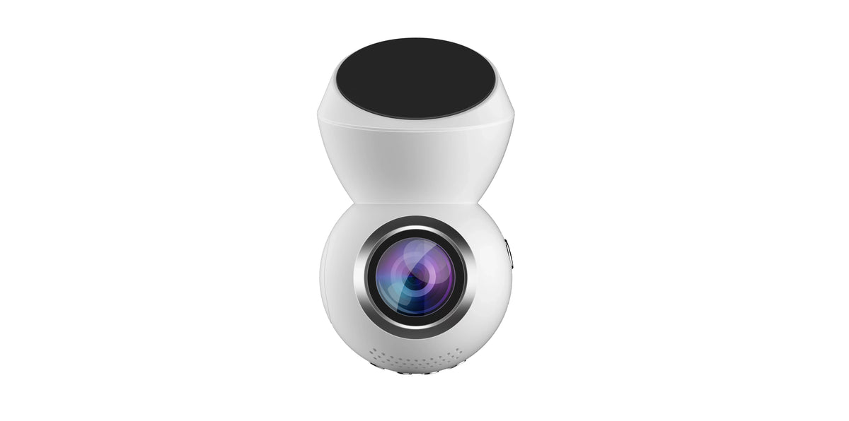 JS Dash 3.0 (WHITE) - Plug & Play Dash Cam- Full HD 1080p Dashcam w/ Parking Monitor & 1.22" LED Monitor & GPS *NEW & IMPROVED*