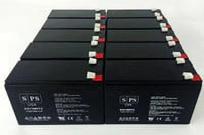 SPS Brand 12V 9Ah Replacement Battery (SG1290T2) for Merida PC 500 (Terminal T2) (10 Pack)