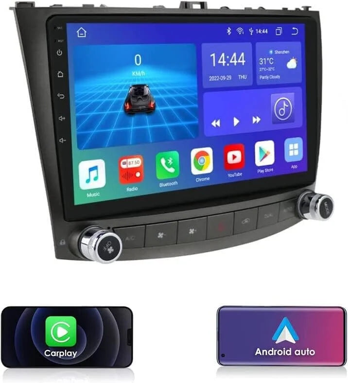 FOR LEXUS IS250 IS350 2006-2012 ANDROID 12 CARPLAY CAR STEREO RADIO GPS BT 4+32G