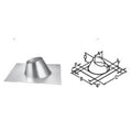 M & G Duravent 46DVA-F6 4 Inch x 6 Inch DirectVent Pro 0/12-6/12 Pitch Roof Flashing