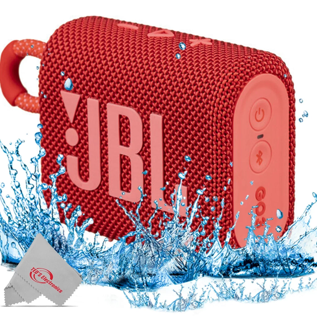 JBL Go 3 Portable Bluetooth Liquid Speaker Red