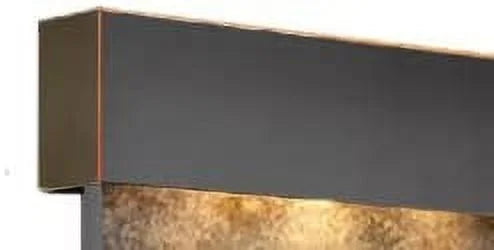 Adagio OFS1504 Olympus Falls-Square-Blackened Metal Natural Slate Wall Fountain