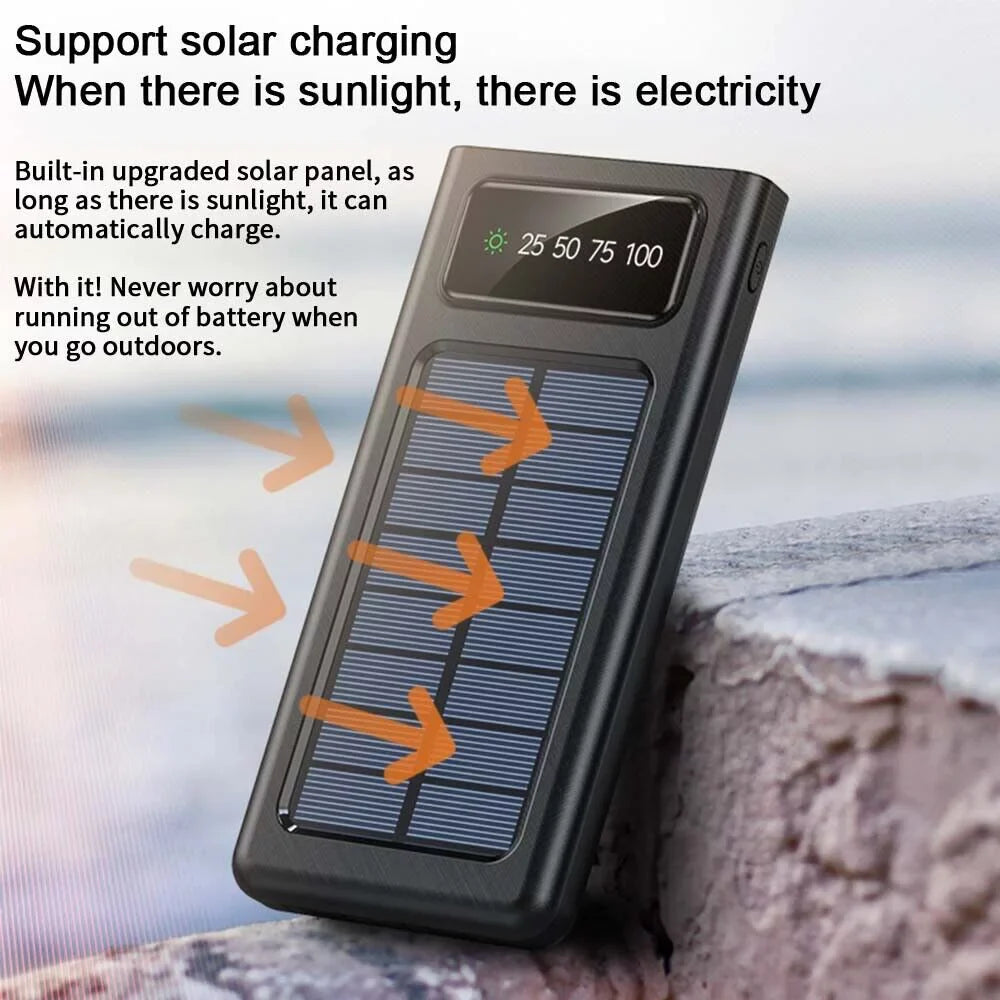 Fluid Solar Power Bank 9000000mAh Portable External Battery Charger