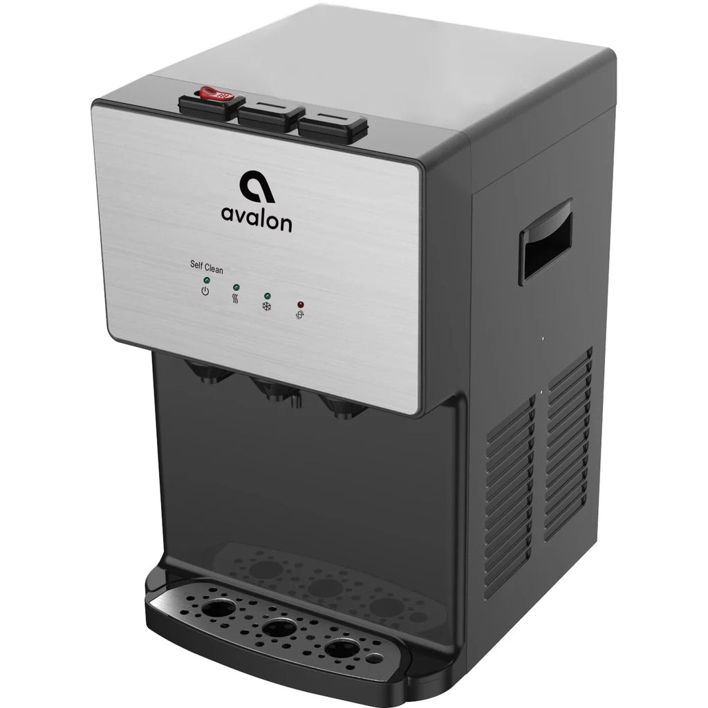 Avalon Premium 3 Temperature Self Cleaning Bottleless Countertop Fluid Dispenser - Stainless Steel