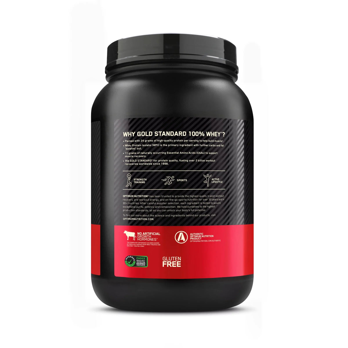 Optimum Nutrition, Gold Standard 100% Whey Protein Powder, 24g Protein, Extreme Milk Chocolate, 2 lb, 28 Servings