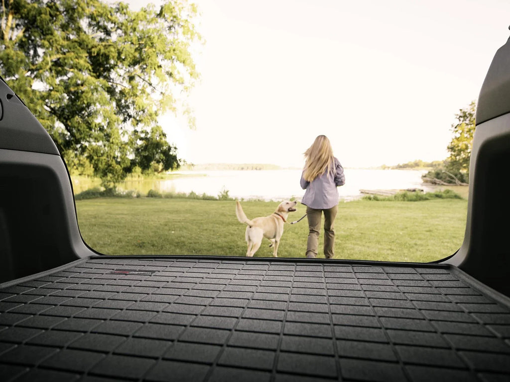 WeatherTech Cargo Trunk Liner with Bumper Protector compatible with 2018-2024 Honda Odyssey - Behind 2nd Row Seating With Bumper Protector, Black