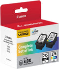 Multicolor Ink for Printer PG-275 XL / CL-276 XL Compatible to PIXMA TS3520, TS3522 and TR4720 Printers