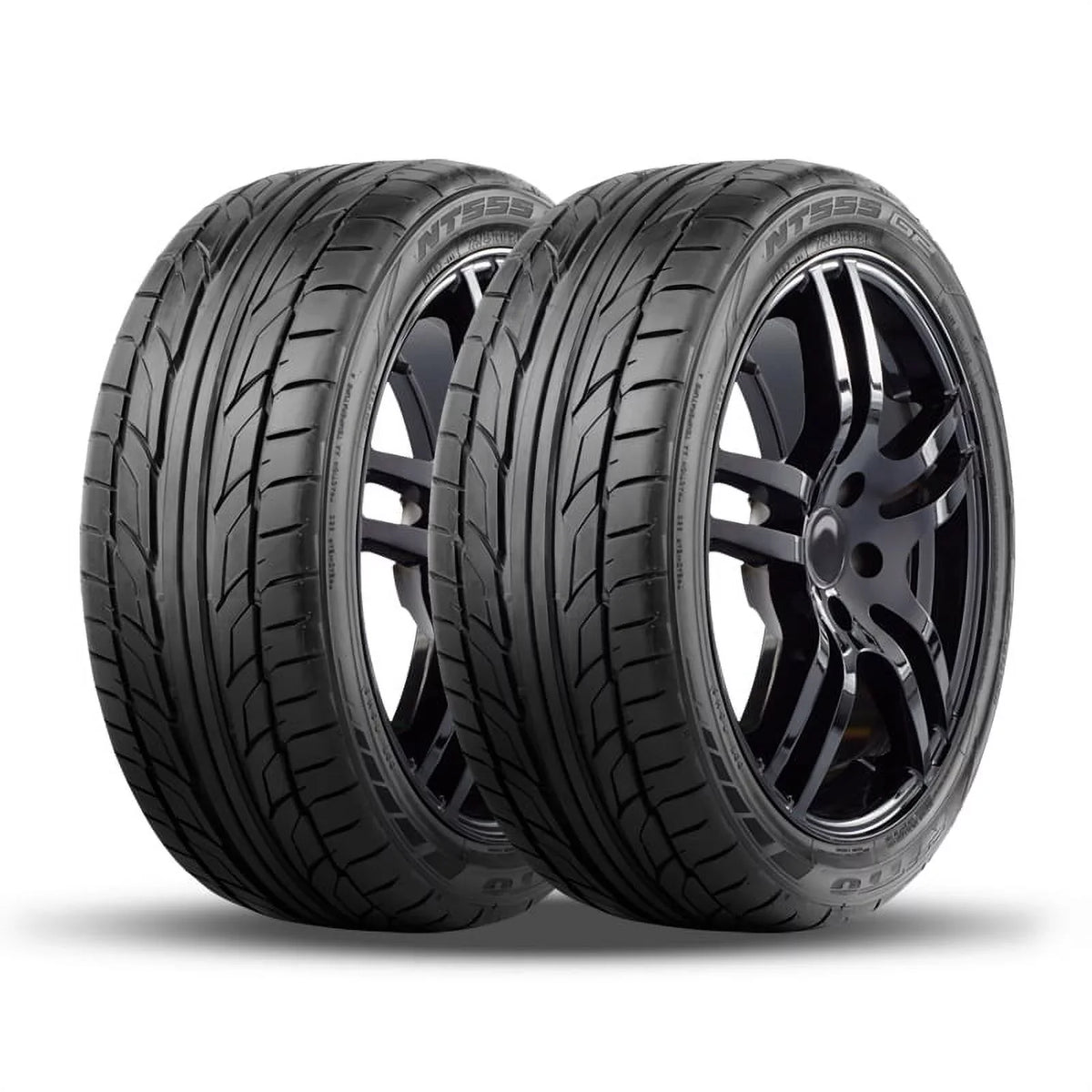 Pair of 2 Nitto NT555 G2 255/35ZR20 97W XL Ultra-High Capability Summer UHP Tires 211010 / 255/35/20 / 2553520 Fits: 2017-18 Audi Q3 Technik, 2016-17 Buick Regal Sport Touring