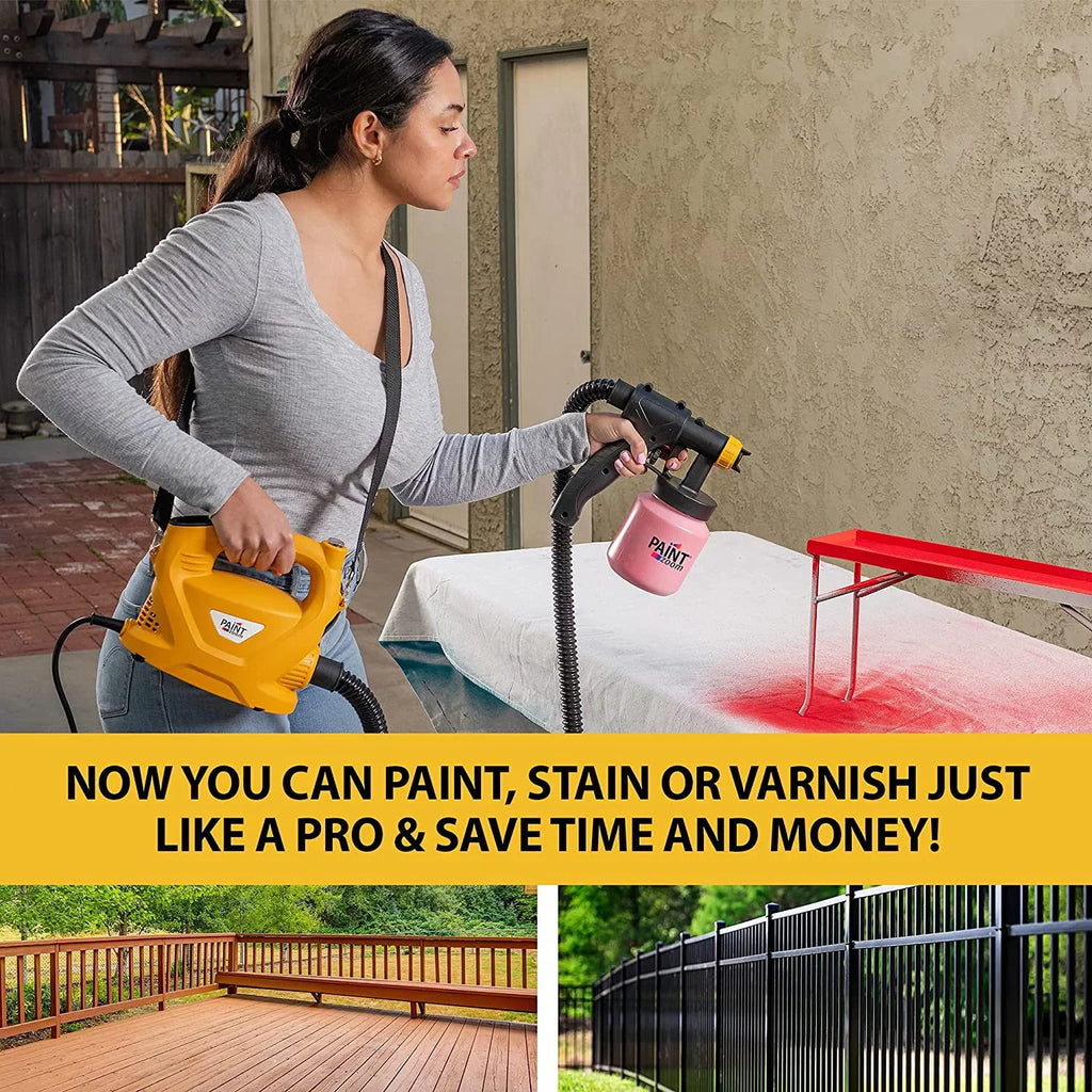 Paint Zoom Deluxe 3000 Series Paint Sprayer | Powerful & Long-lasting 700-watt Spray Gun Tool HVLP sprayer for Interior & Exterior Home Painting and DIY Home Improvement Projects | 3 Spray Patterns