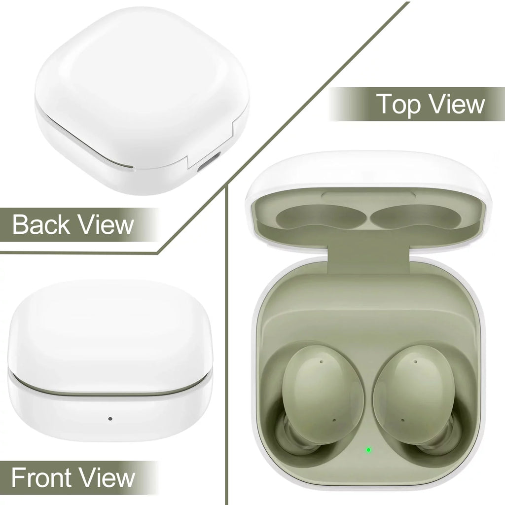 UrbanX Street Buds 2 for Inspiron Mobile pc - Truly Wireless Bluetooth Headphones with Noise Isolation, Amplified Bass and Dual Dynamic Microphone - Green