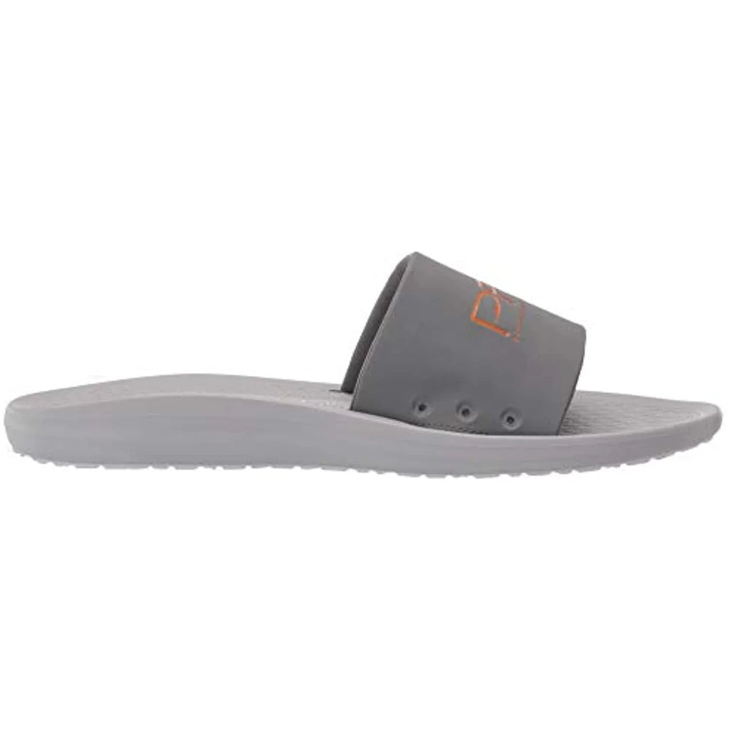 Columbia Men's Yachtrocker PFG Slide Sport Sandal, Ti Grey Steel/Light Orange, 9