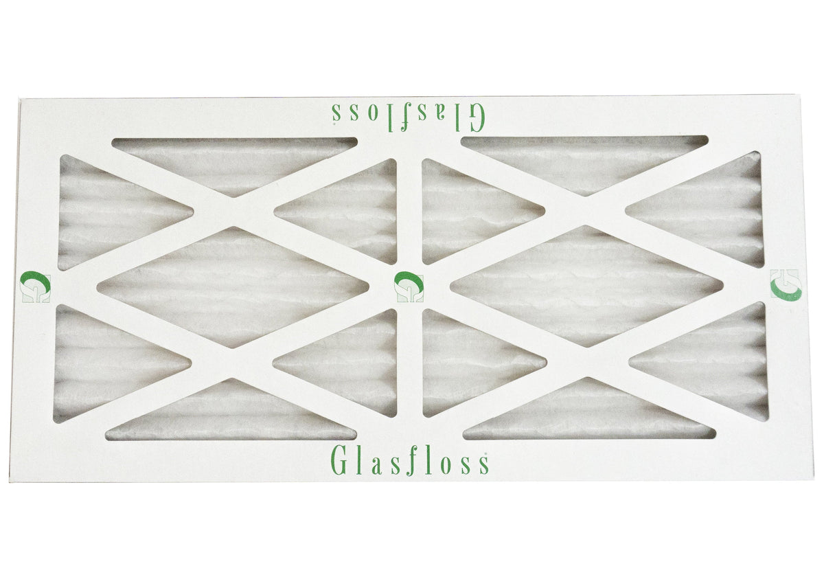 Glasfloss 6x24x1 - MERV 10 -Qty:12 - Furnace Air Filter - Made in USA (Actual Size: 5.5 x 23.5x7/8 inch)