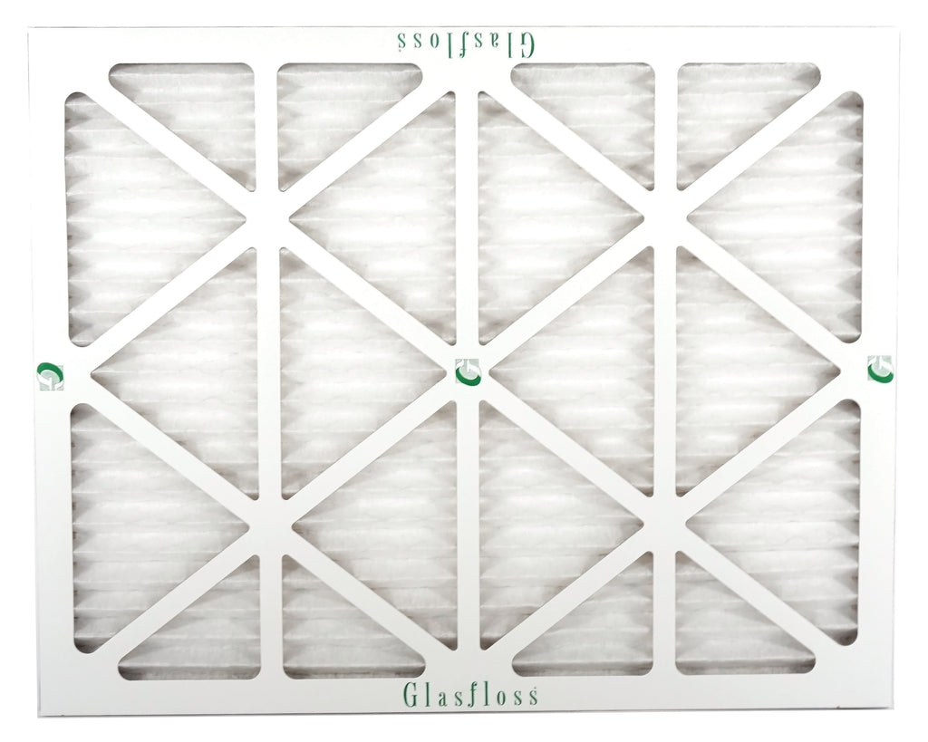 Glasfloss 15x25x1 - MERV 10 -Qty:12 - Furnace Air Filter - Made in USA (Actual Size: 14.5 x 24.5x7/8 inch)