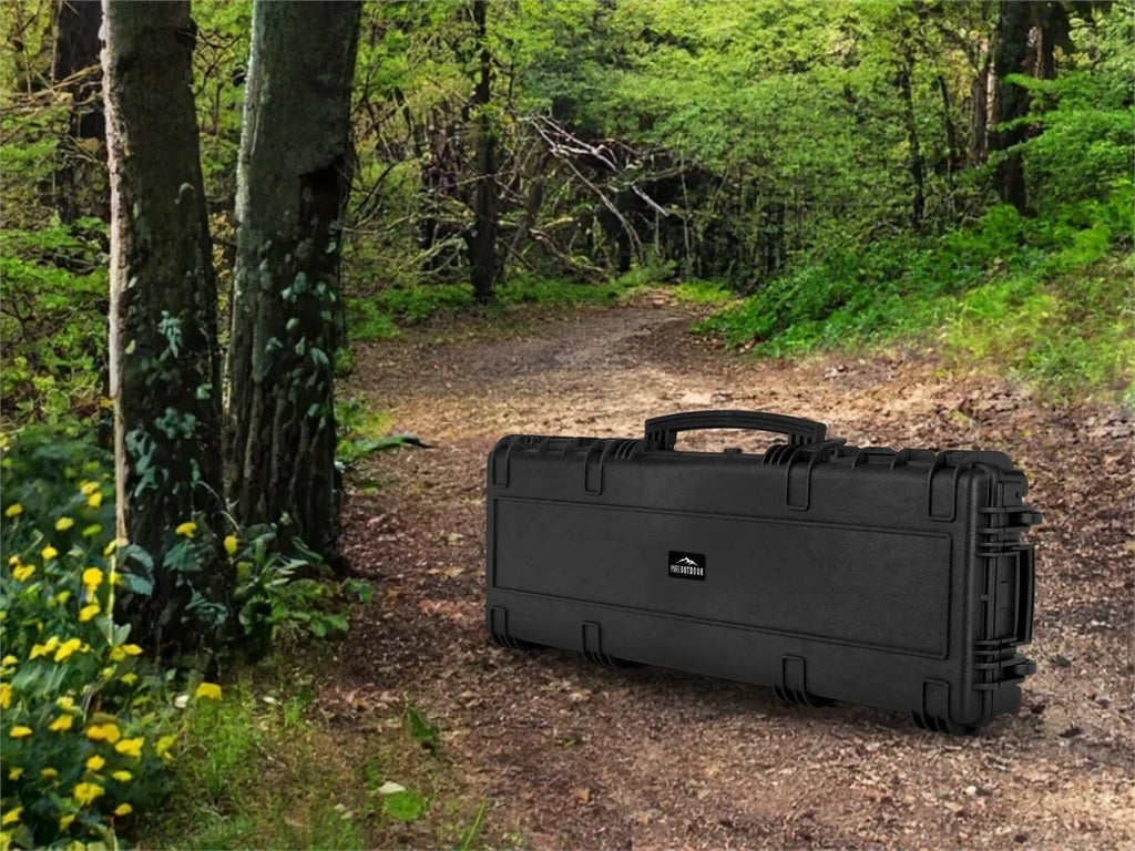 Monoprice Weatherproof Hard Case - 47in x 16in x 6in With Wheels and Customizable Foam, IP67, Shockproof, Customizable Name Plate