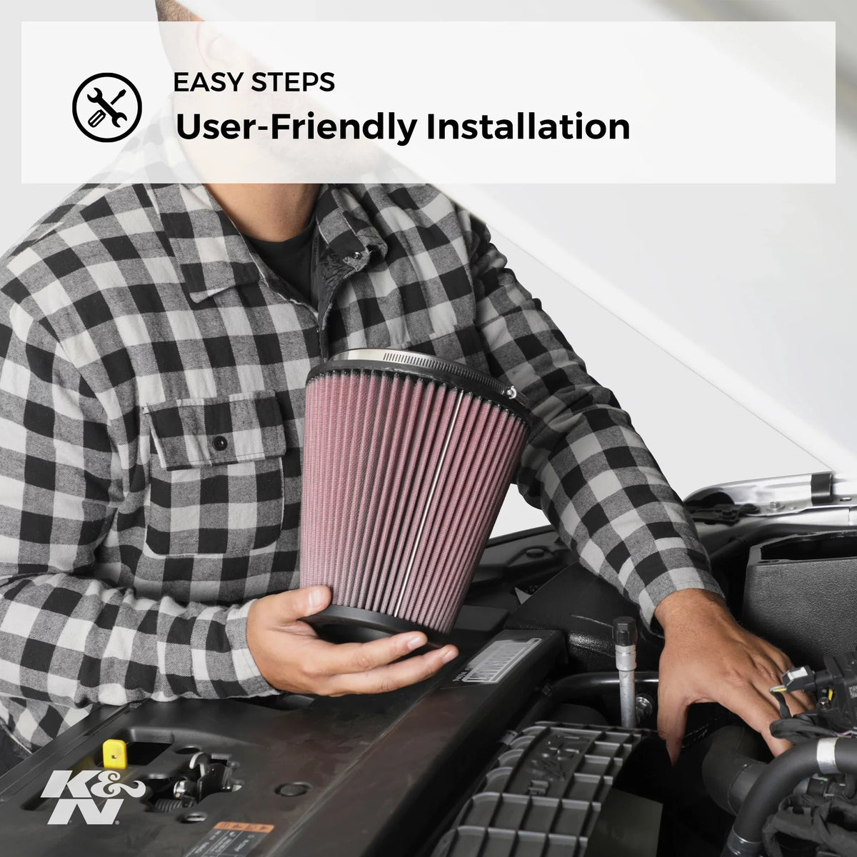 K&N Engine Air Filter: High Capability Premium, Washable, Industrial Replacement Filter, Heavy Duty: E-3450