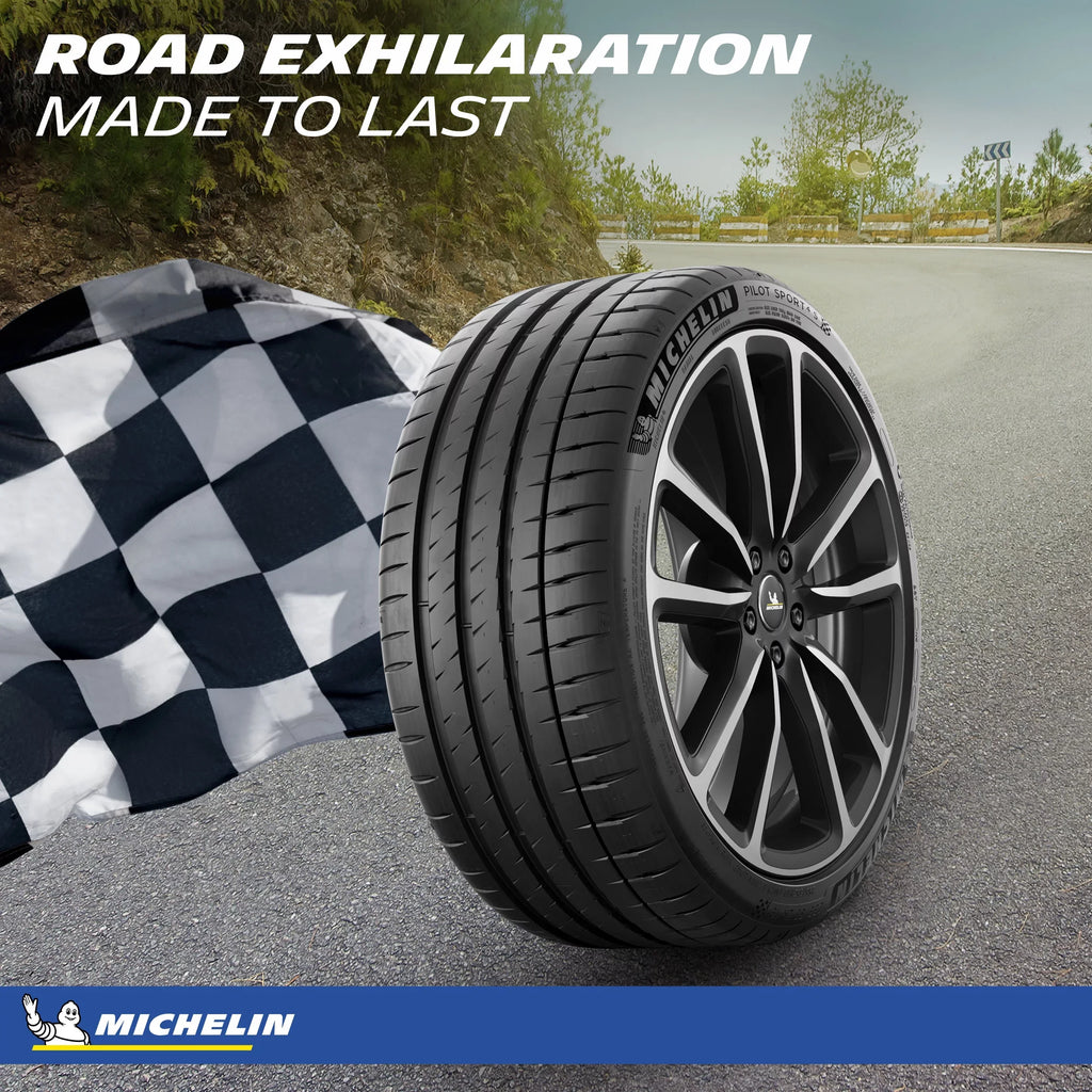 Michelin Pilot Sport 4 S Summer 245/35ZR20/XL (95Y) Tire Fits: 2017-19 Mercedes-Benz E300 4Matic, 2010-16 BMW 528i Base