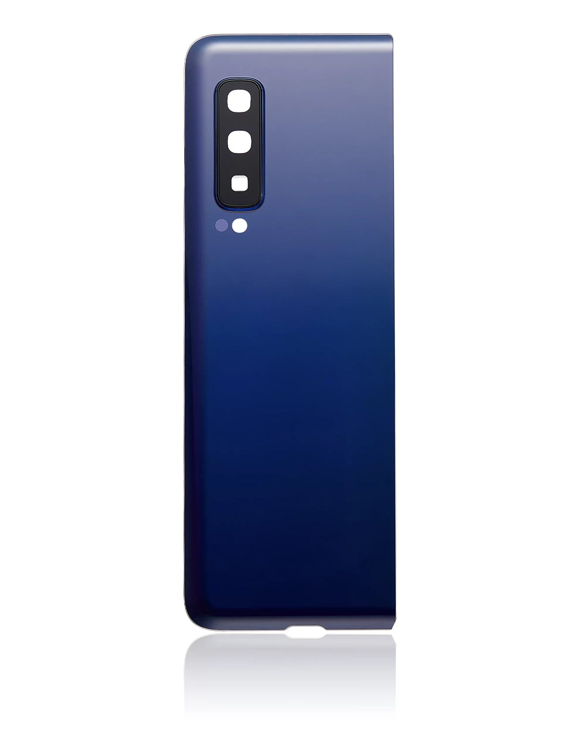 Replacement Back Cover Glass With Camera Lens Compatible For Galaxy Fold 4G (F900) (Premium) (Astro Blue)