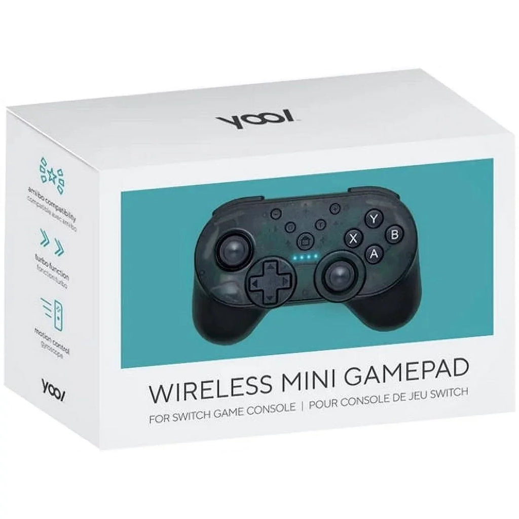 YOOL Wireless Mini Gamepad w/ Turbo Mode + Amiibo NFC Support [Nintendo Switch Accessory]