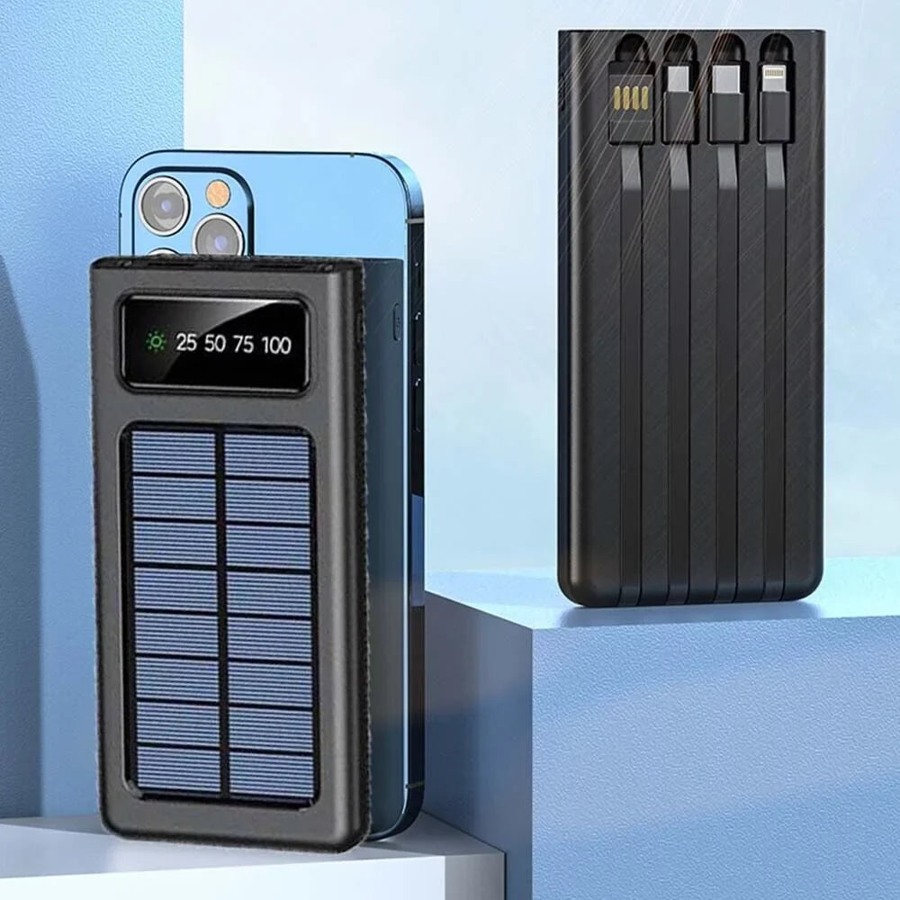 Fluid Solar Power Bank 9000000mAh Portable External Battery Charger