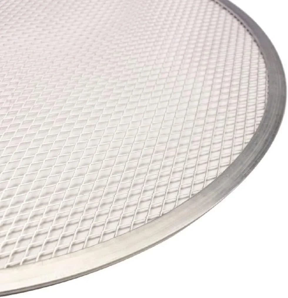 TrueCraftware- Set of 2 Aluminum 12” Pizza Baking Display Seamless Rim- Bakeware Pizza Display Round Pizza Pan Tray Round Baking Tray for Home Kitchen Pizzeria & Restaurants