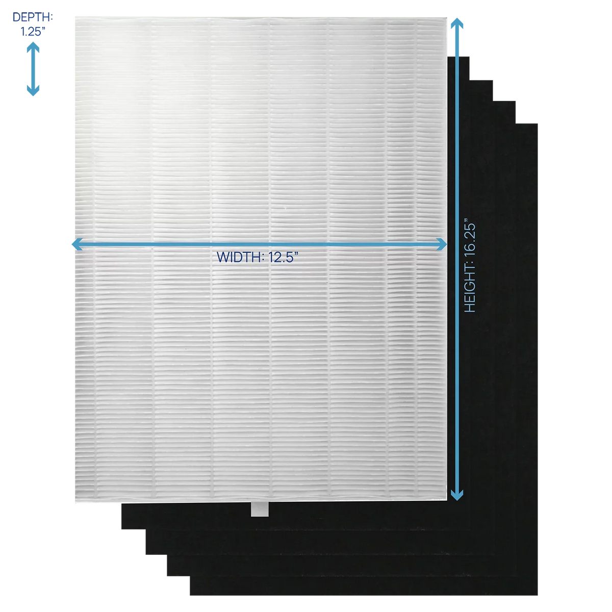 Filter Bros HEPA Replacement Filter A Compatible with Winix 115115 Plasmawave Series Home Air Purifiers 6300, P300, 5300, 5500, 5500-2, 5300-2, 6300-2, 9500, C535