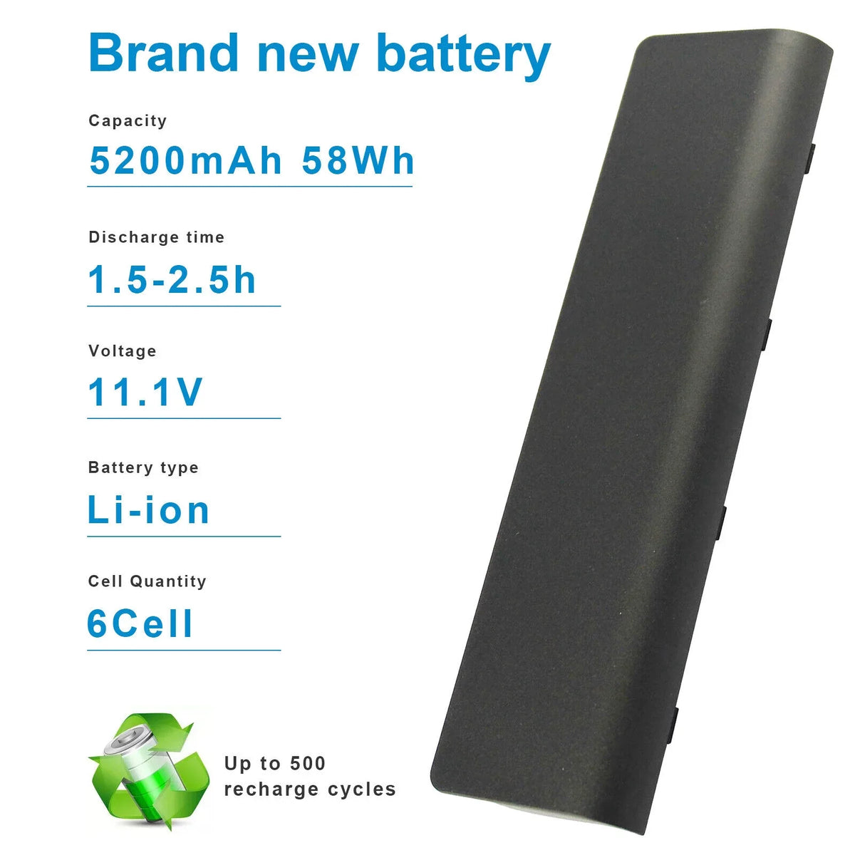 Mobile pc Battery for Pavilion G4, G6, Compaq Presario CQ42 CQ56 CQ57 4400mAh