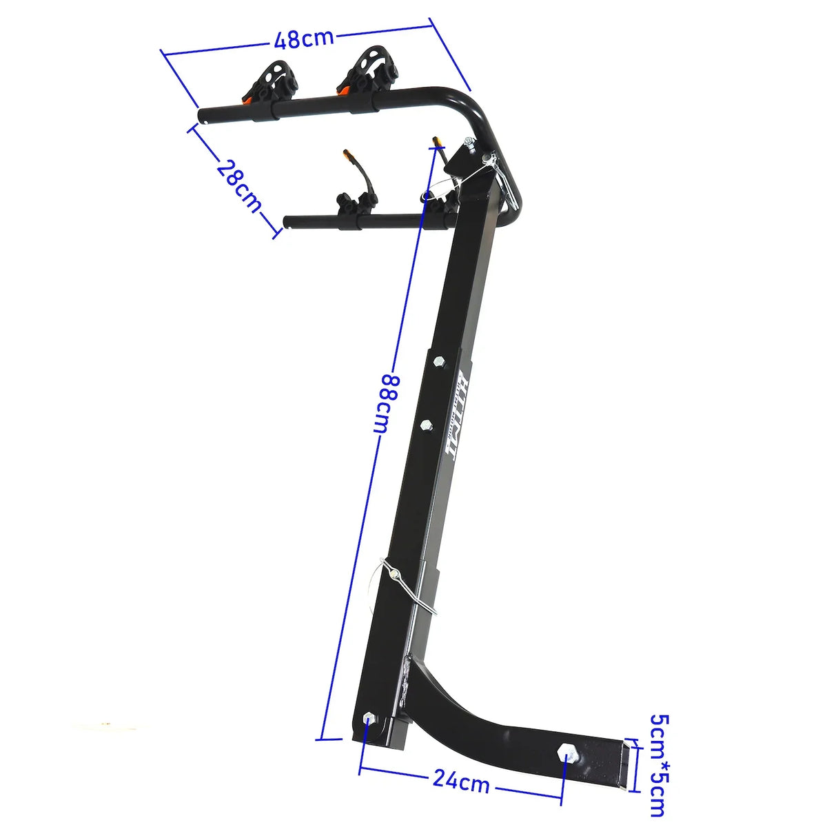 2 Bike Rack Bicycle Carrier Hitch Mount w/ 2" Receiver For Car Truck SUV Transport