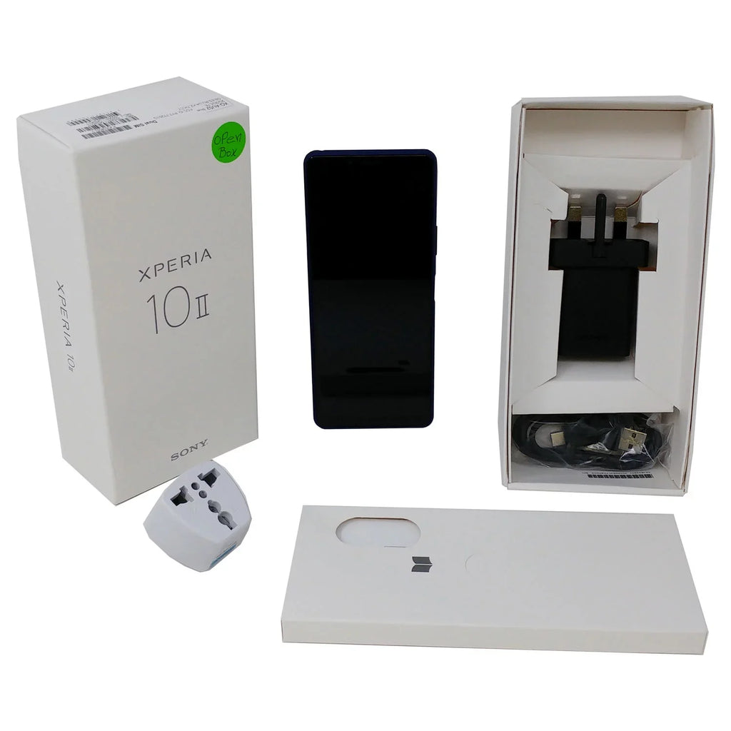 Open Box Xperia 10 II 128GB XQ-AU52 Dual SIM GSM Unlocked 4G Smartphone - Blue