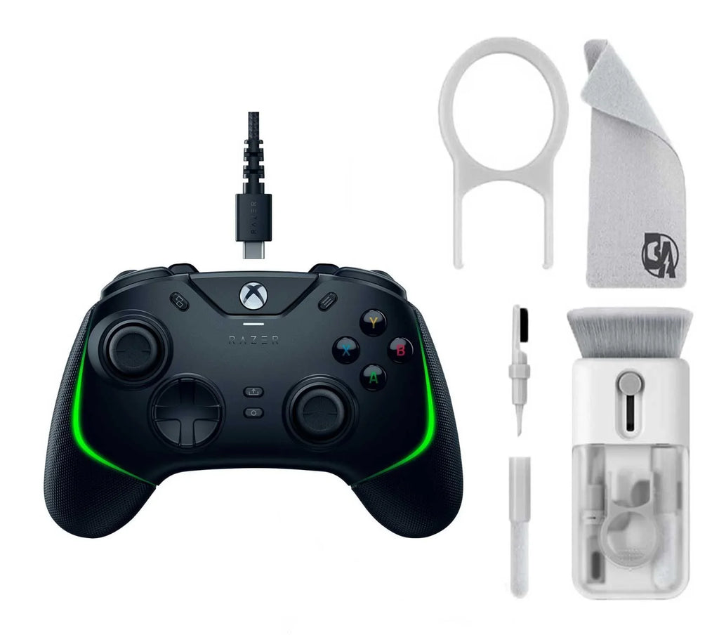 Razer - Wolverine V2 Chroma Pro Gaming Controller for Xbox Series X|S with RGB Chroma Backlighting - Black With Cleaning Electric kit Bolt Axtion Bundle Like New